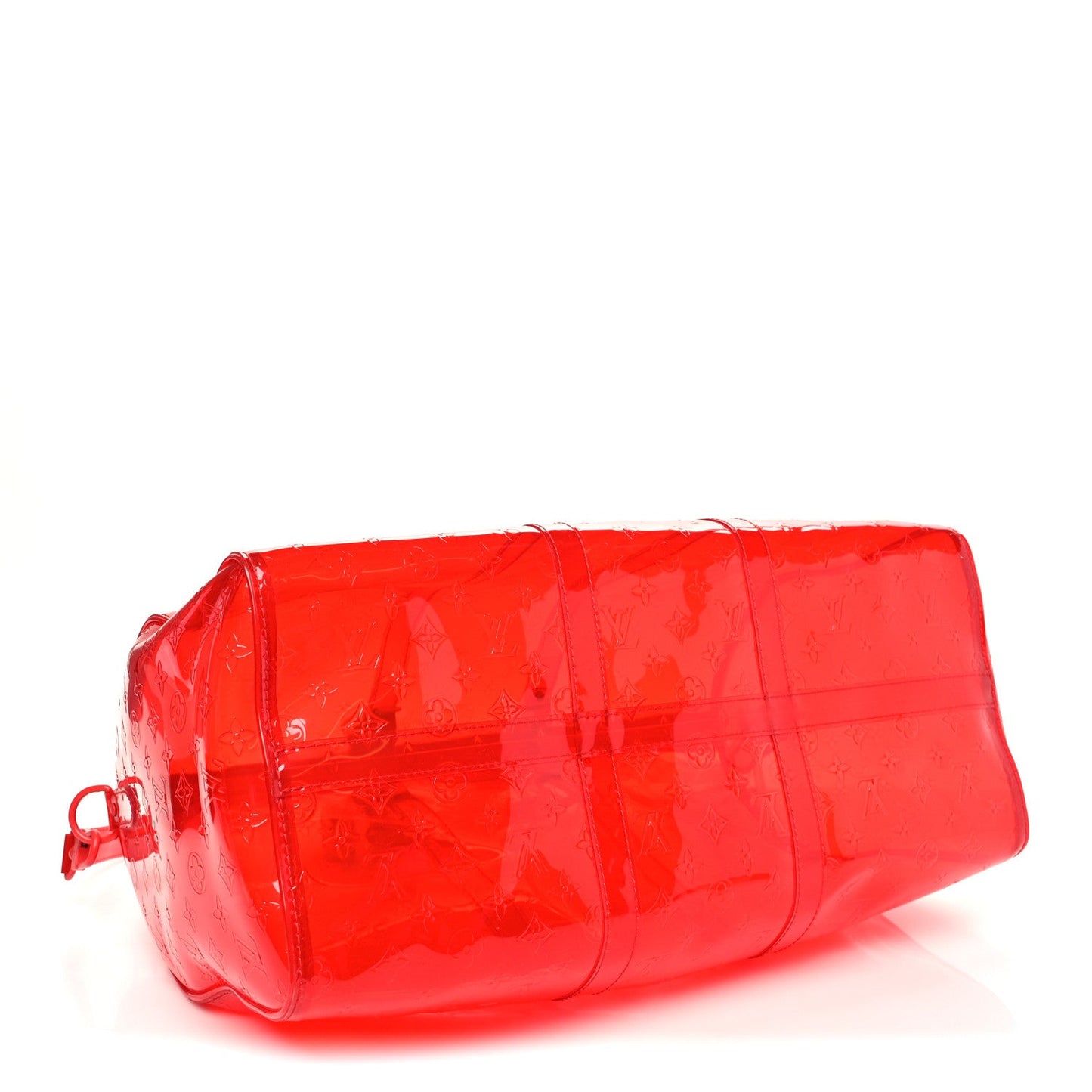 PVC Monogram Keepall Bandouliere 50 Grenadine Red