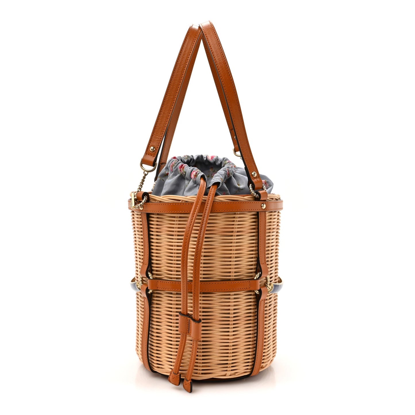 Wicker Bucket Bag Natural
