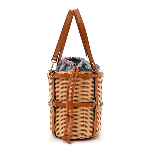 Wicker Bucket Bag Natural