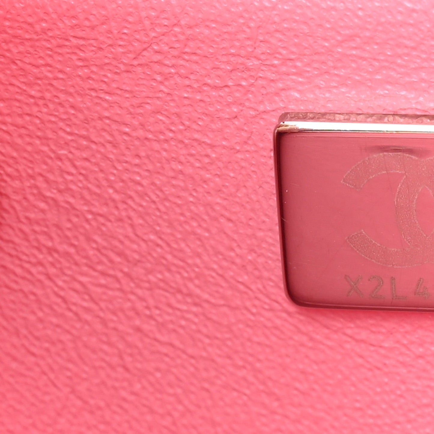 Lambskin Quilted Mini Rectangular Flap Pink
