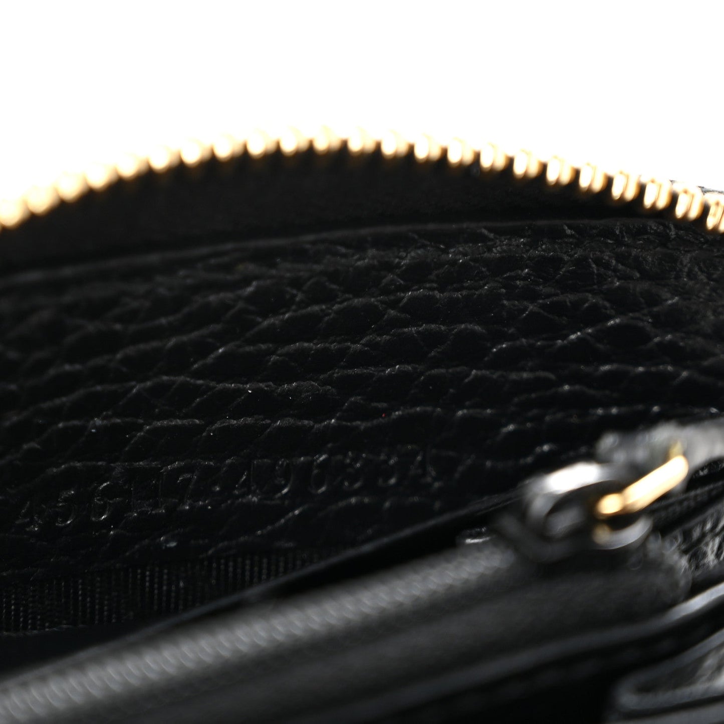 Dollar Calfskin GG Marmont Zip Around Wallet Black