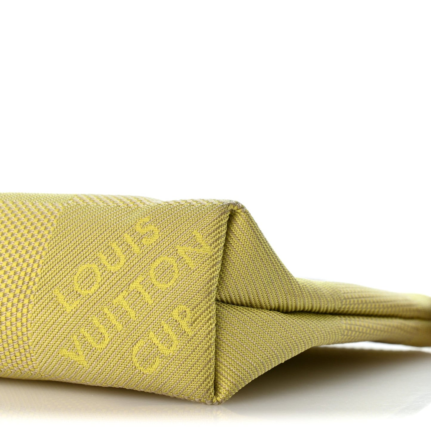 Damier Geant Americas Cup Pochette Accessories Volunteer Bag Yellow