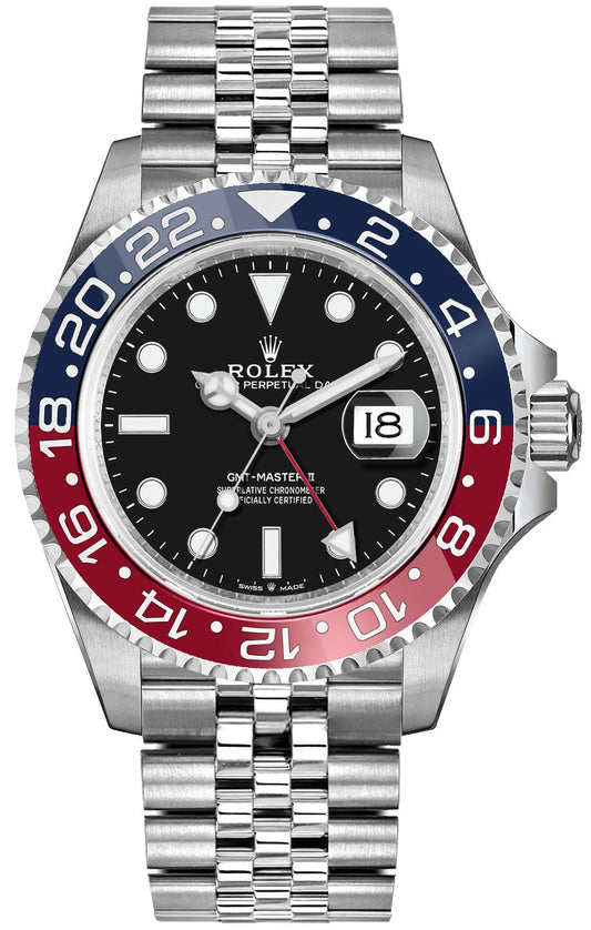 Rolex GMT-Master II Pepsi Oystersteel Jubilee Men's Watch 126710BLRO-0001