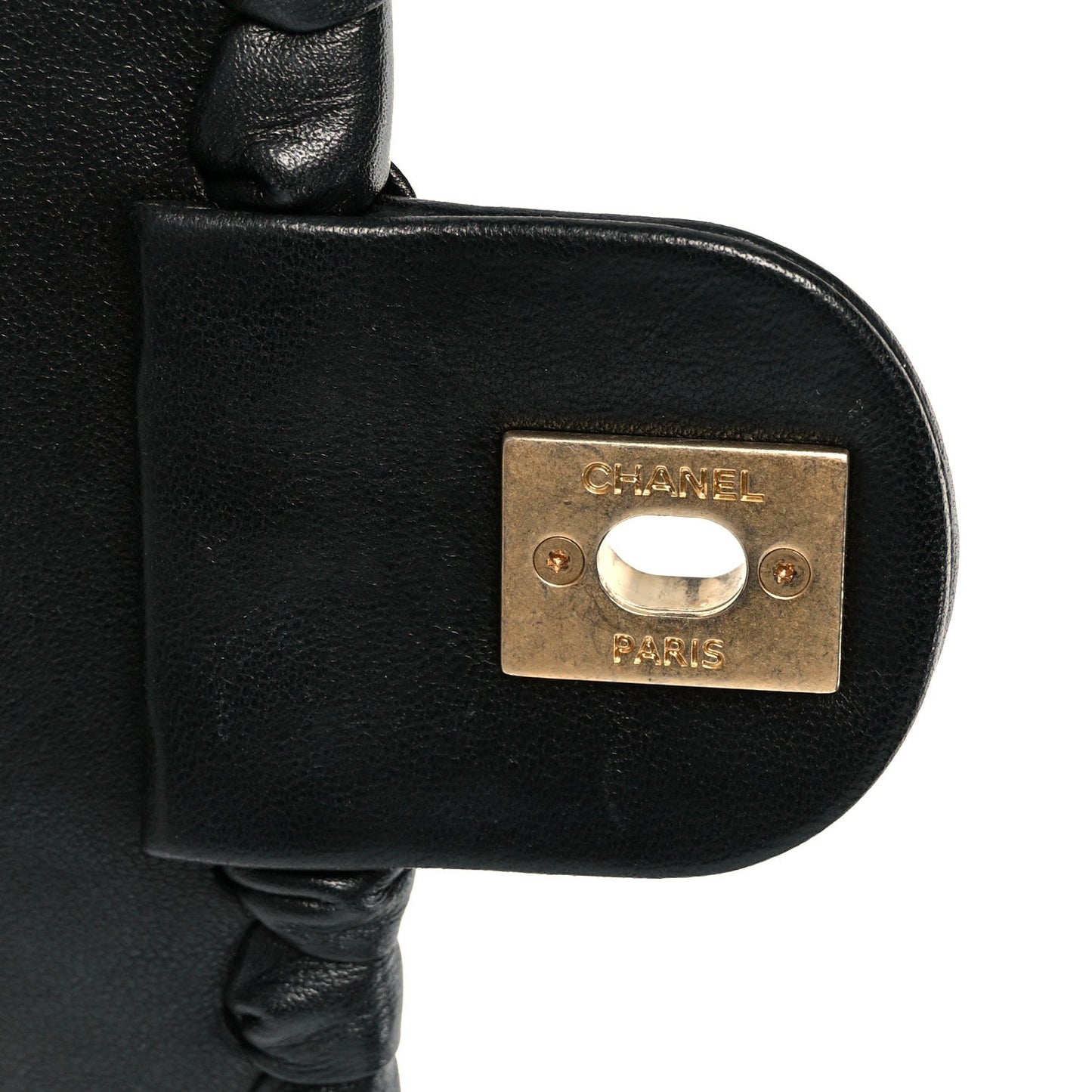 Calfskin Braided Mini My Own Frame Flap Black