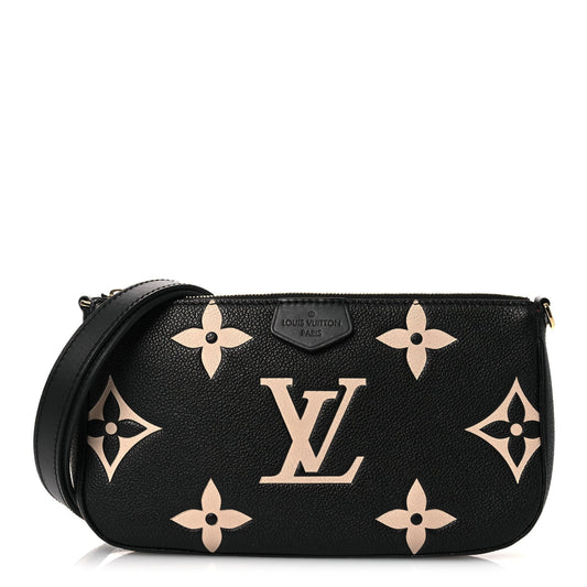 Empreinte Monogram Giant Multi Pochette Accessories Large Pochette Black Beige