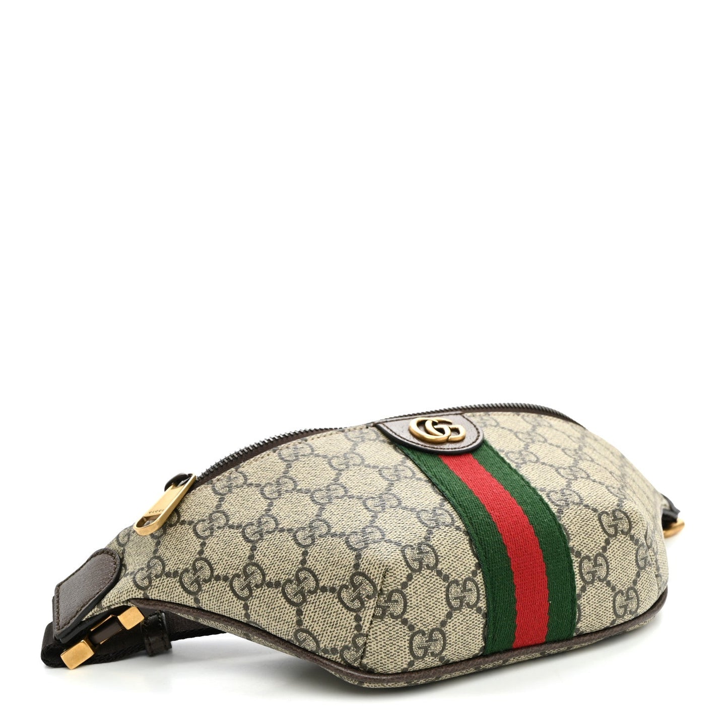 GG Supreme Monogram Web Small Ophidia Belt Bag Beige Ebony New Acero