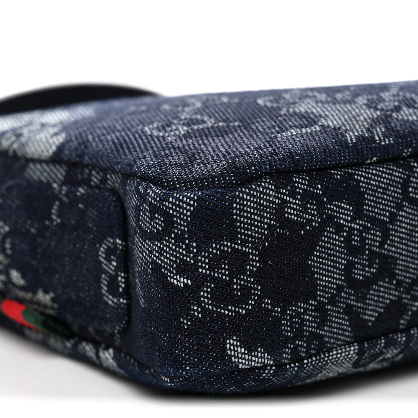 Denim GG Monogram Camouflage Small Crossbody Bag Blue