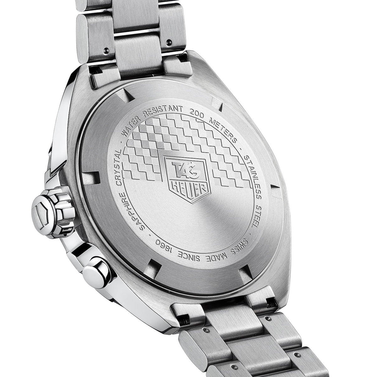 Tag Heuer Formula 1 Black Dial Silver Steel Strap Watch for Men - WAZ111A.BA0875