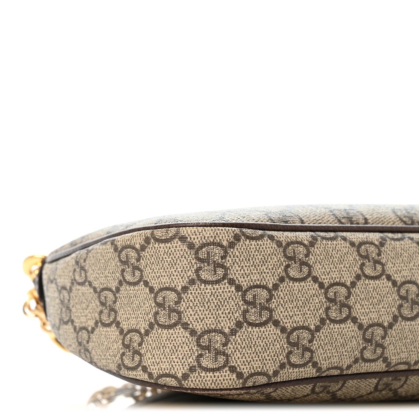 GG Supreme Monogram Textured Dollar Calfskin Web Small Ophidia GG Handbag Beige Ebony New Acero Beige Ebony New Acero Beige Ebony New Acero