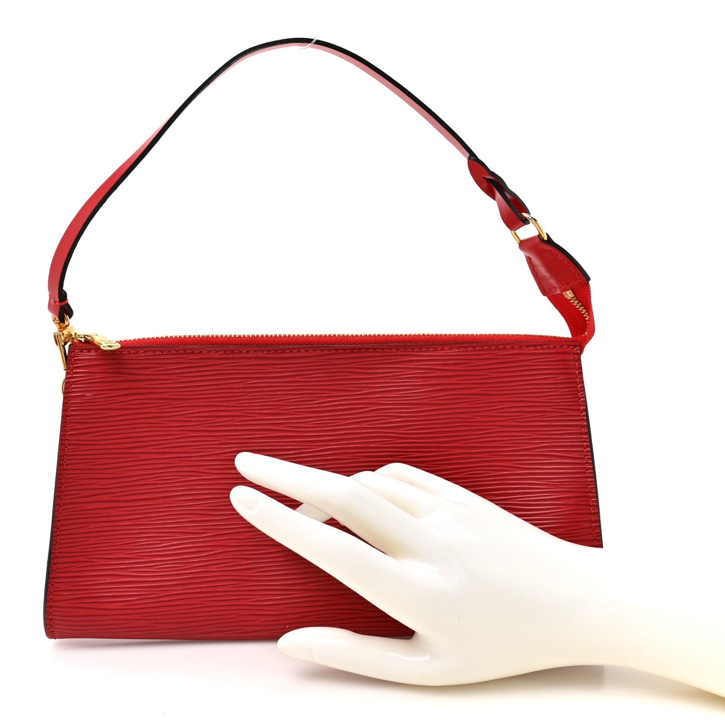 Epi Pochette Accessories 24 Castillan Red