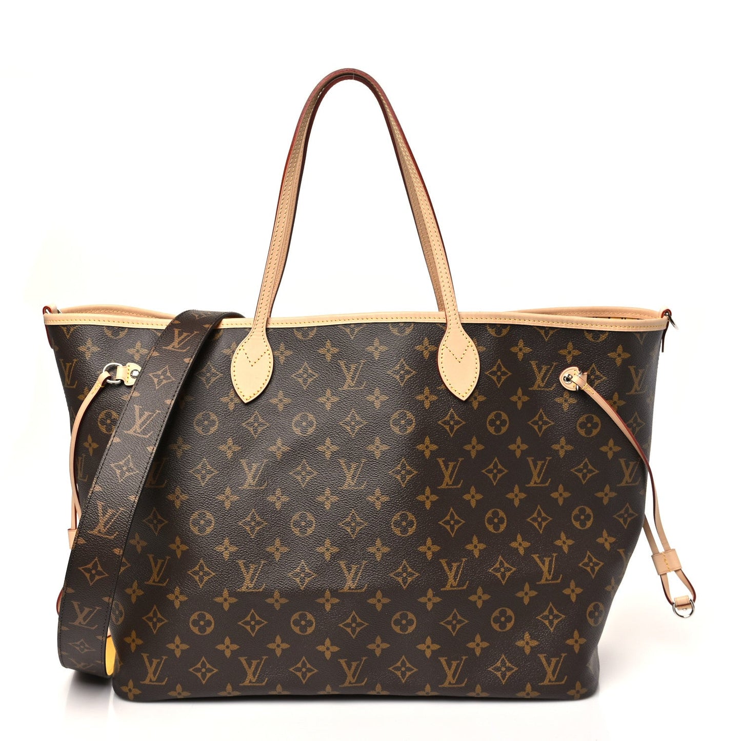 Monogram Stamped Inside Out NYC Neverfull Bandouliere GM Yellow