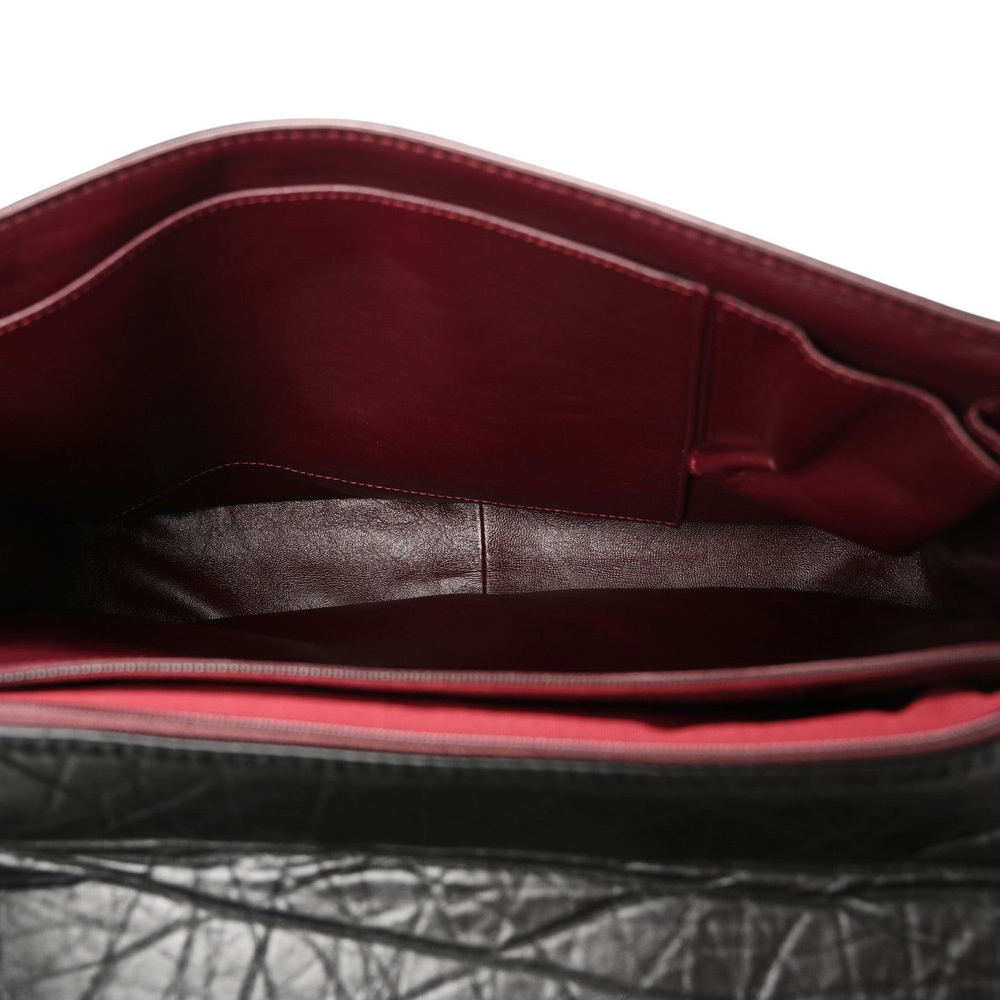 Aged Calfskin Quilted 2.55 Reissue 228 Flap Black