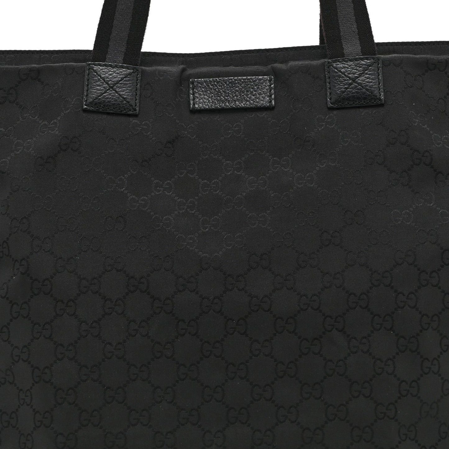 Nylon Monogram Tote Black