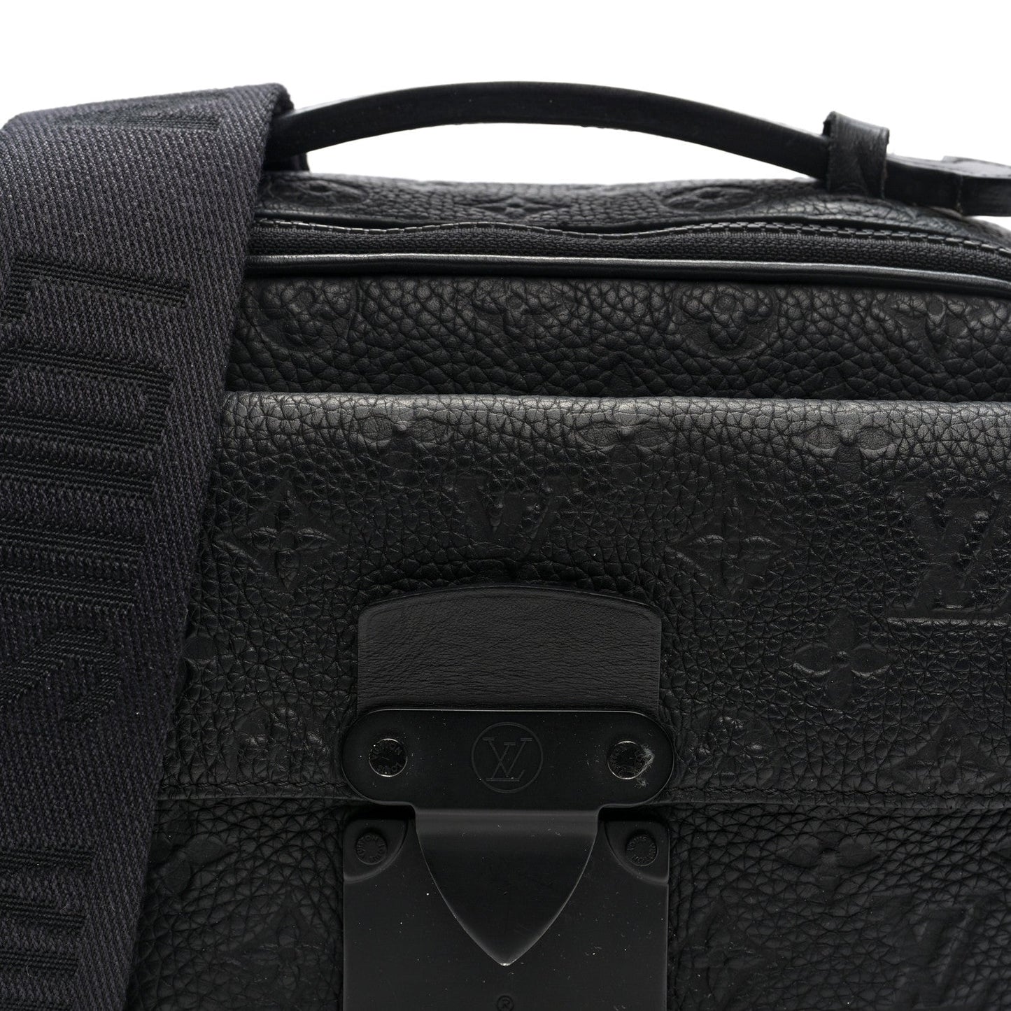 Taurillon Monogram S Lock Messenger Black