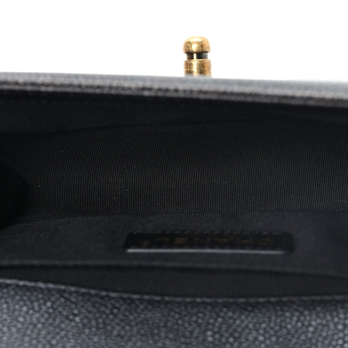 Caviar Quilted Small Boy Flap Black