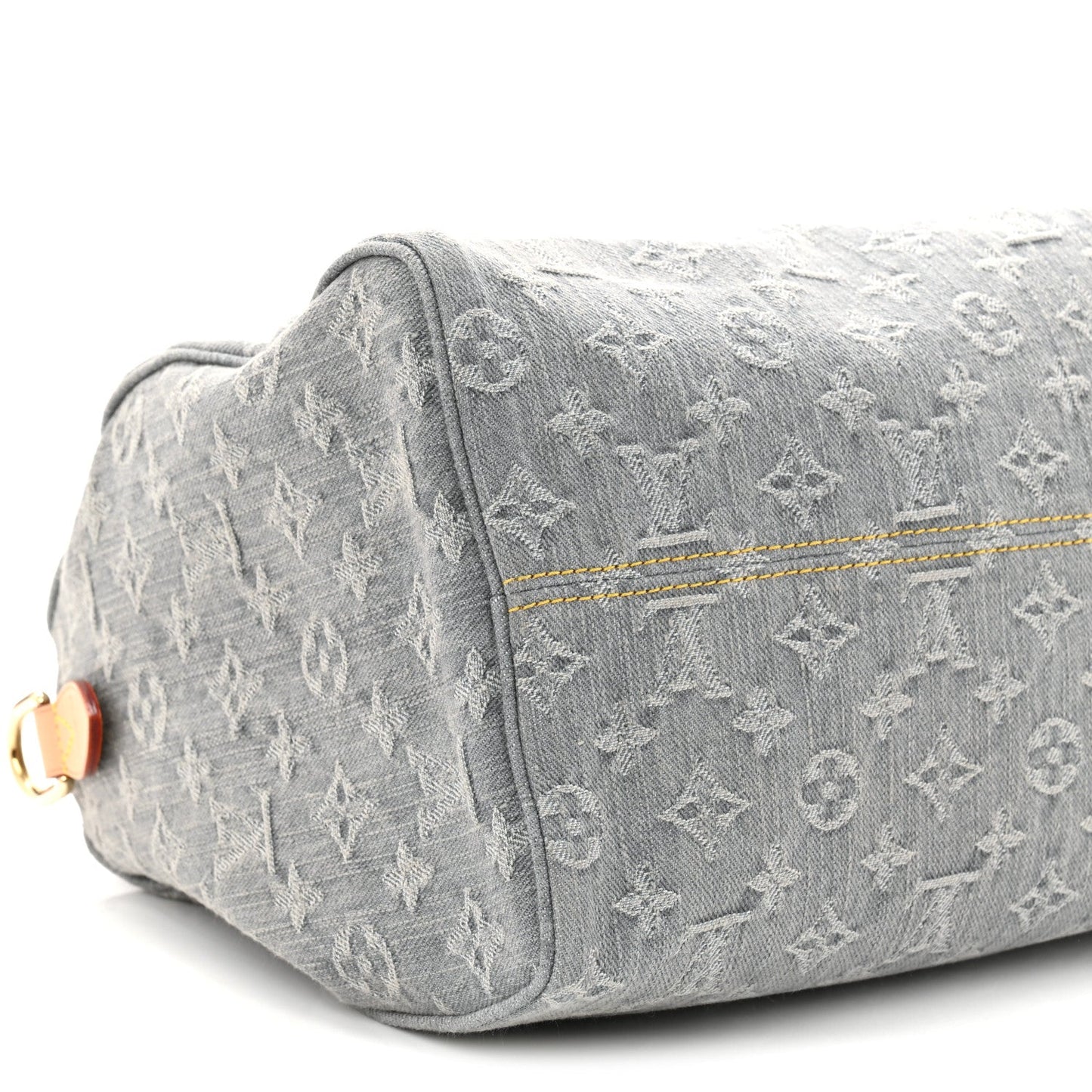 Monogram Denim Speedy Soft 30 Washed Gray