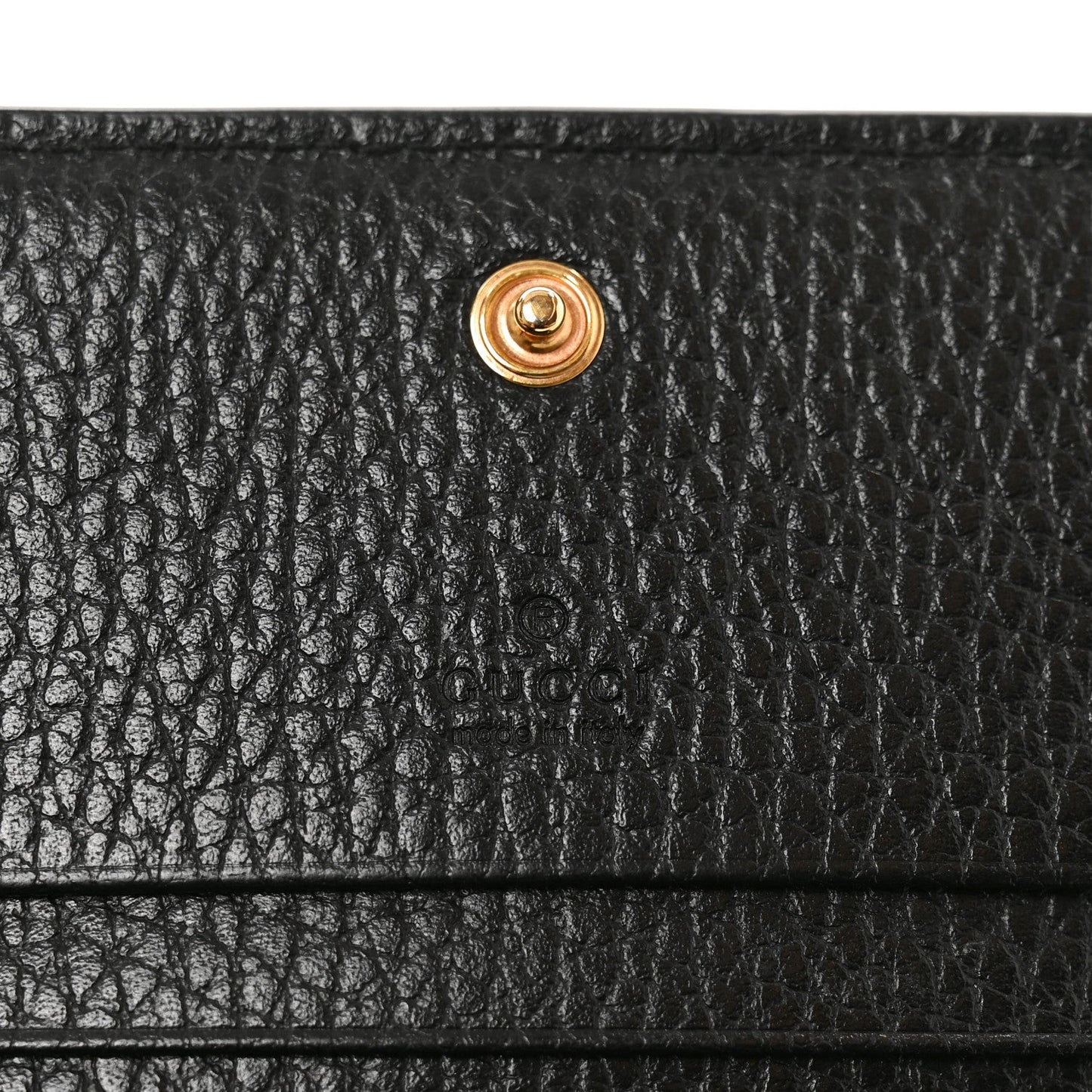 Dollar Calfskin GG Supreme Monogram GG Marmont Card Case Black Beige Ebony