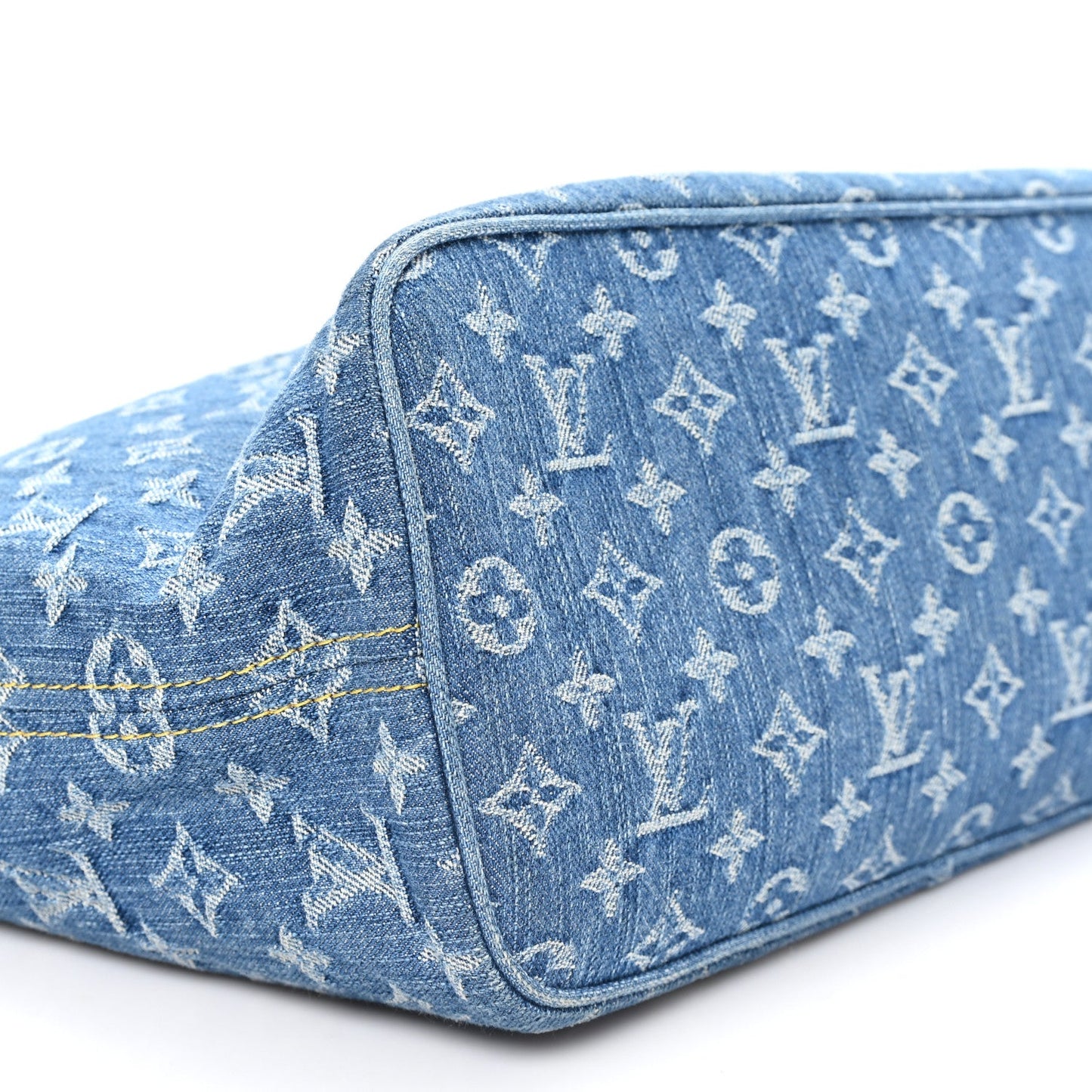 Monogram Denim Neo Neverfull MM Blue