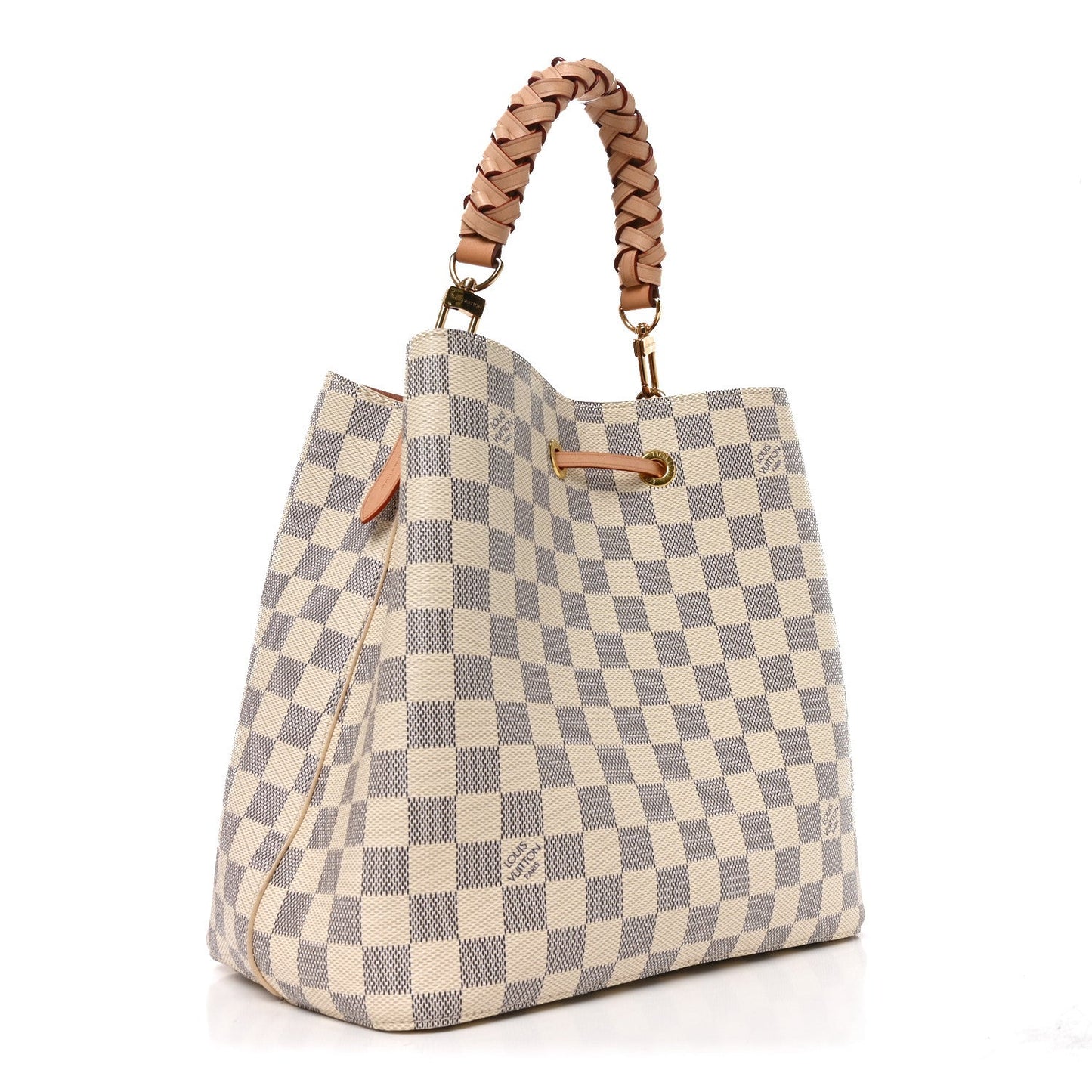 Damier Azur Braided Neonoe MM Peach Cream