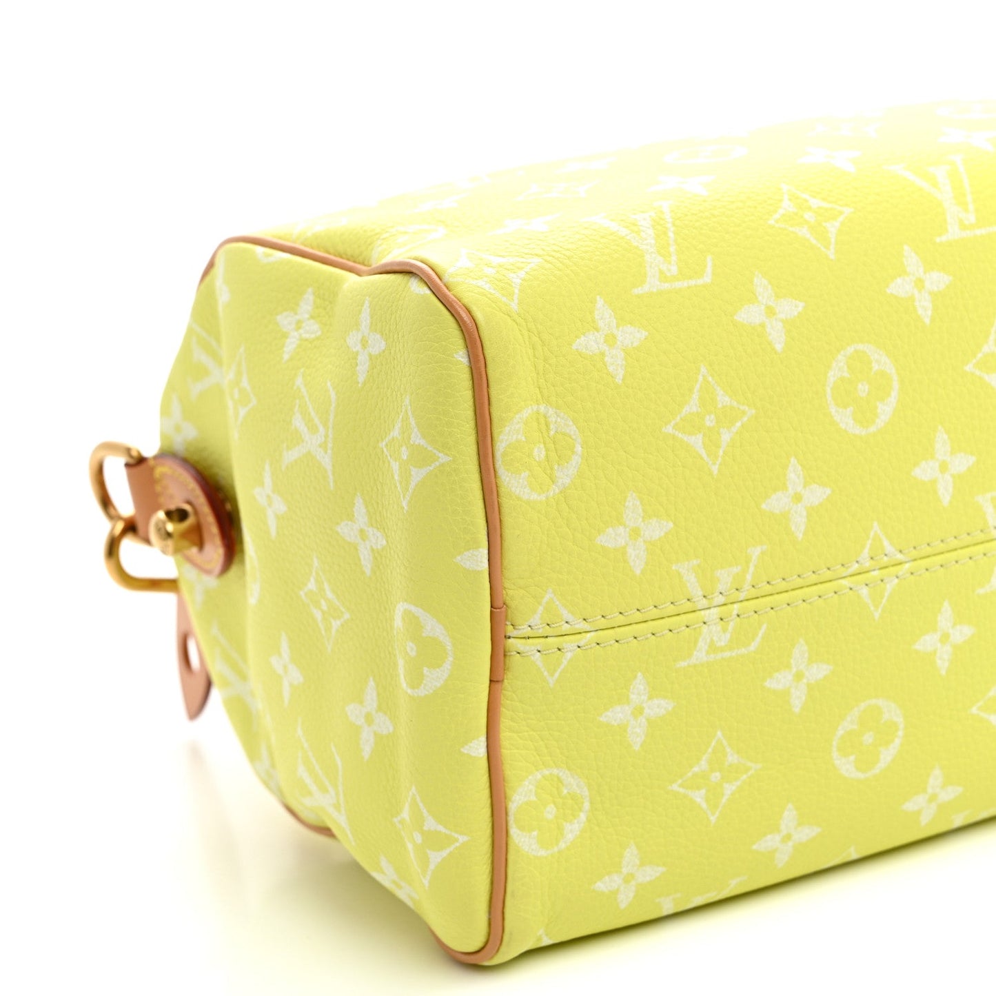 Calfskin Monogram Speedy P9 Bandouliere 25 Lemonade Yellow