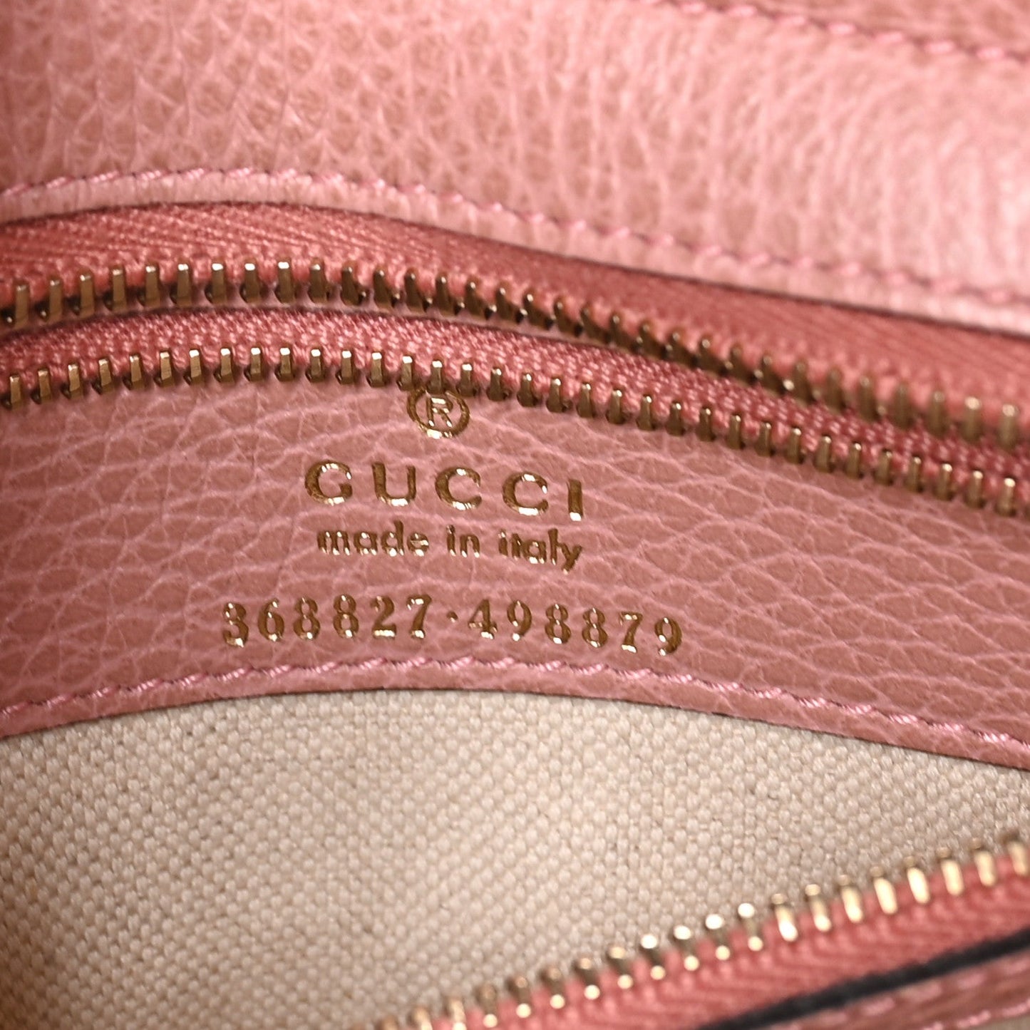 Dollar Calfskin Mini Swing Top Handle Bag Soft Pink