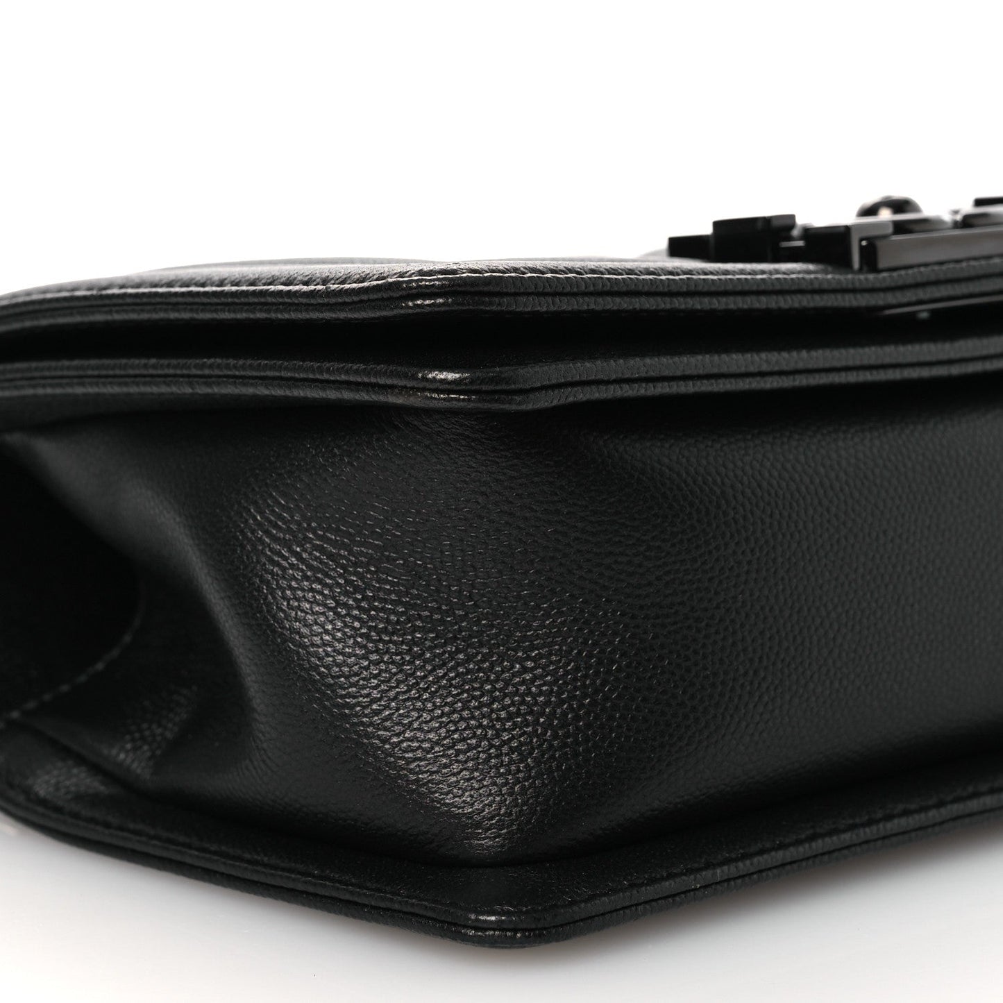 Caviar Quilted Small Boy Flap So Black