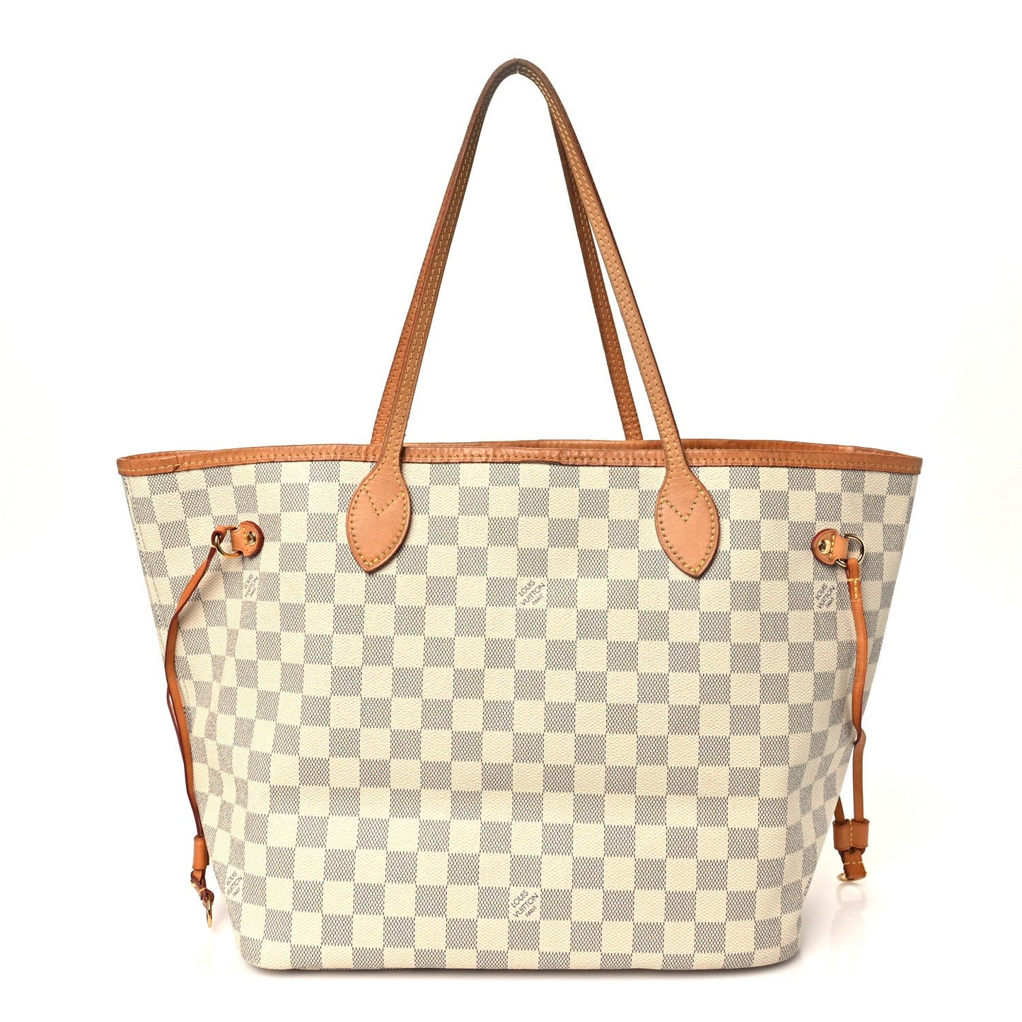 Damier Azur Neo Neverfull MM Rose Ballerine