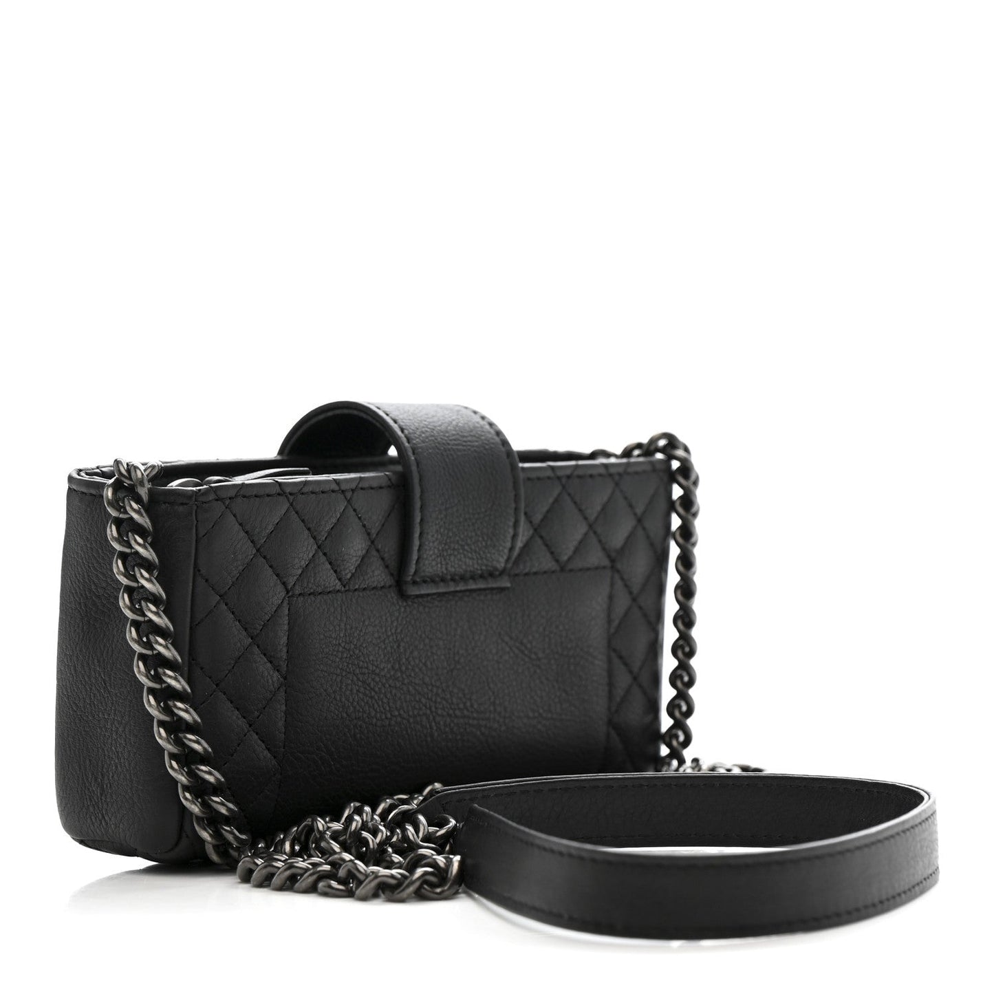 Calfskin Boy Reverso Mini Pochette Black