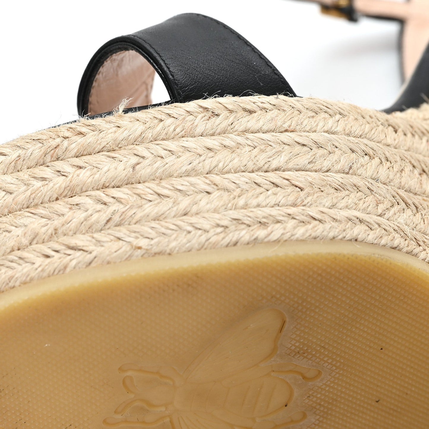 Nappa Matelasse GG Marmont Slingback Platform 45/130mm Espadrille Wedges 39.5 Black