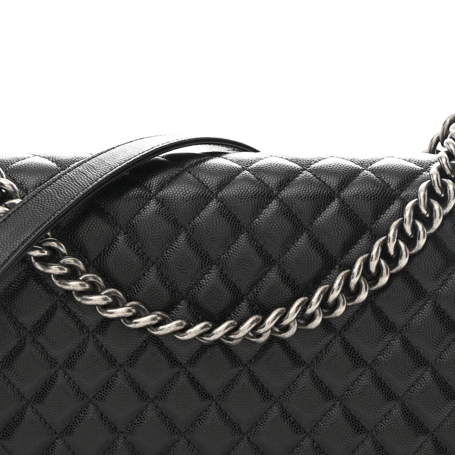 Caviar Quilted New Medium Boy Flap Black