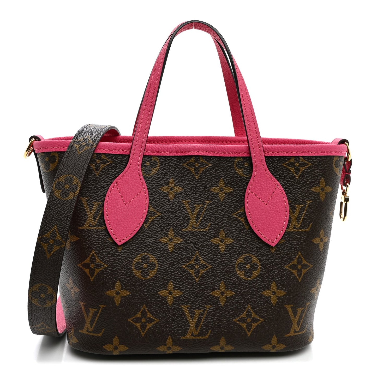 Monogram Neverfull Inside Out Bandouliere BB Rose Pondichery