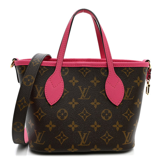 Monogram Neverfull Inside Out Bandouliere BB Rose Pondichery