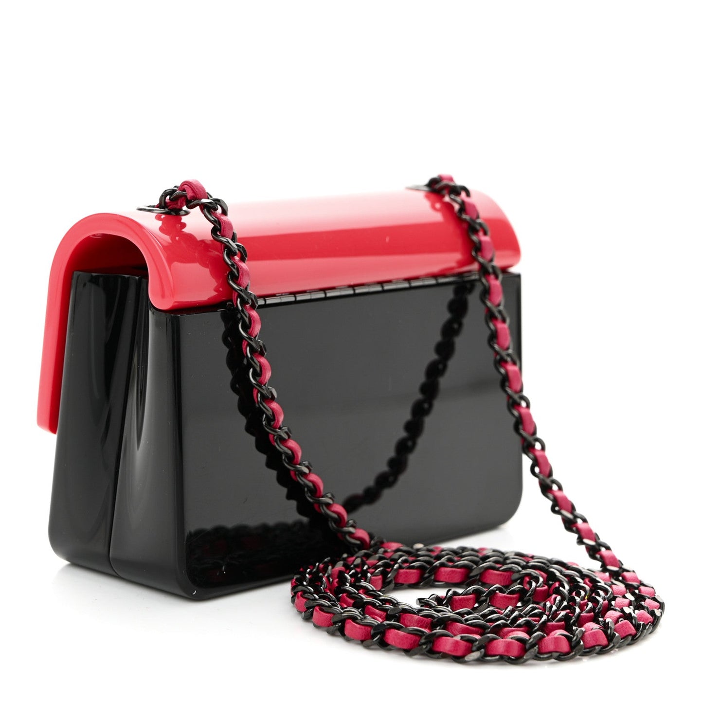 Plexiglass Plexi Coco Bag Pink Black