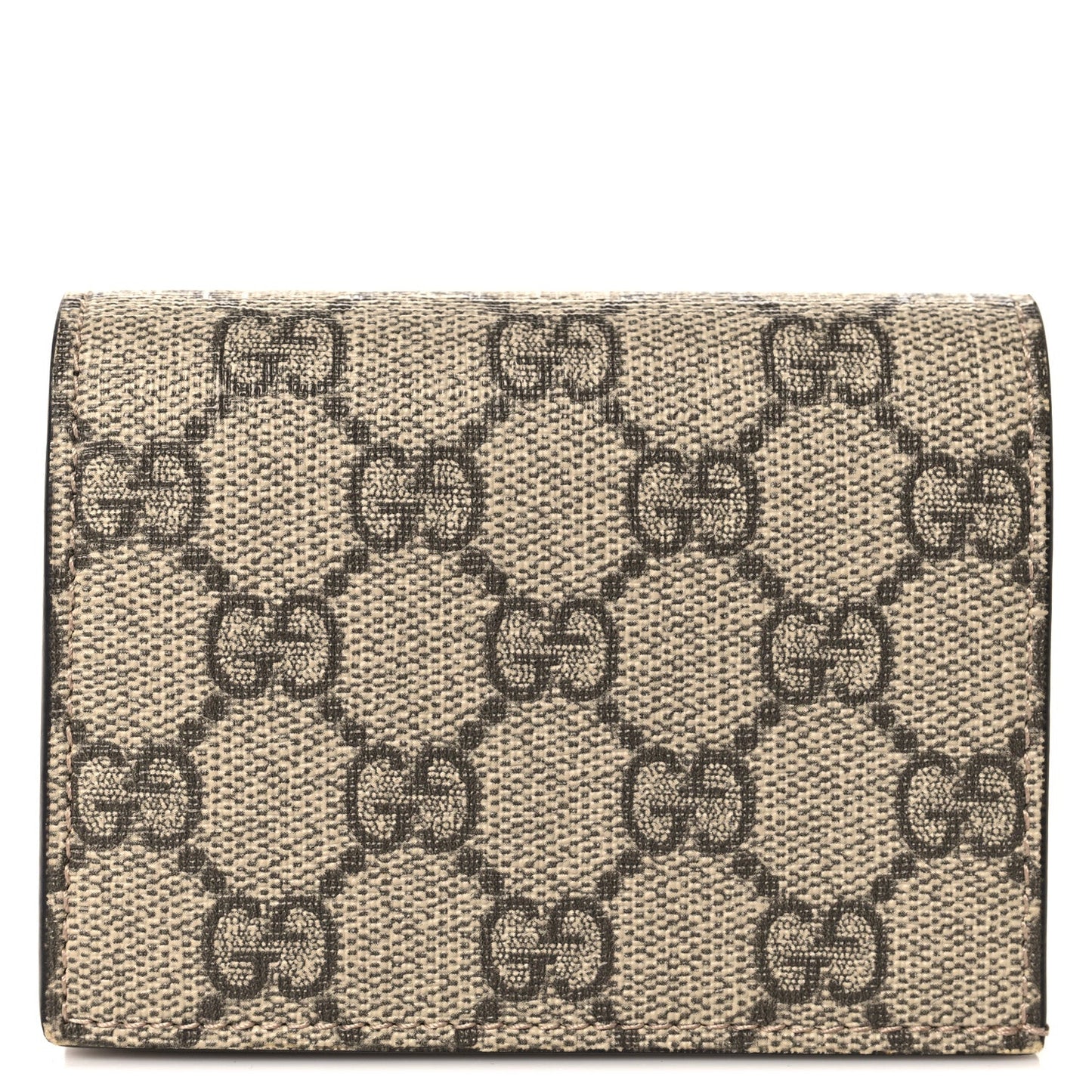 GG Supreme Monogram Card Case Beige