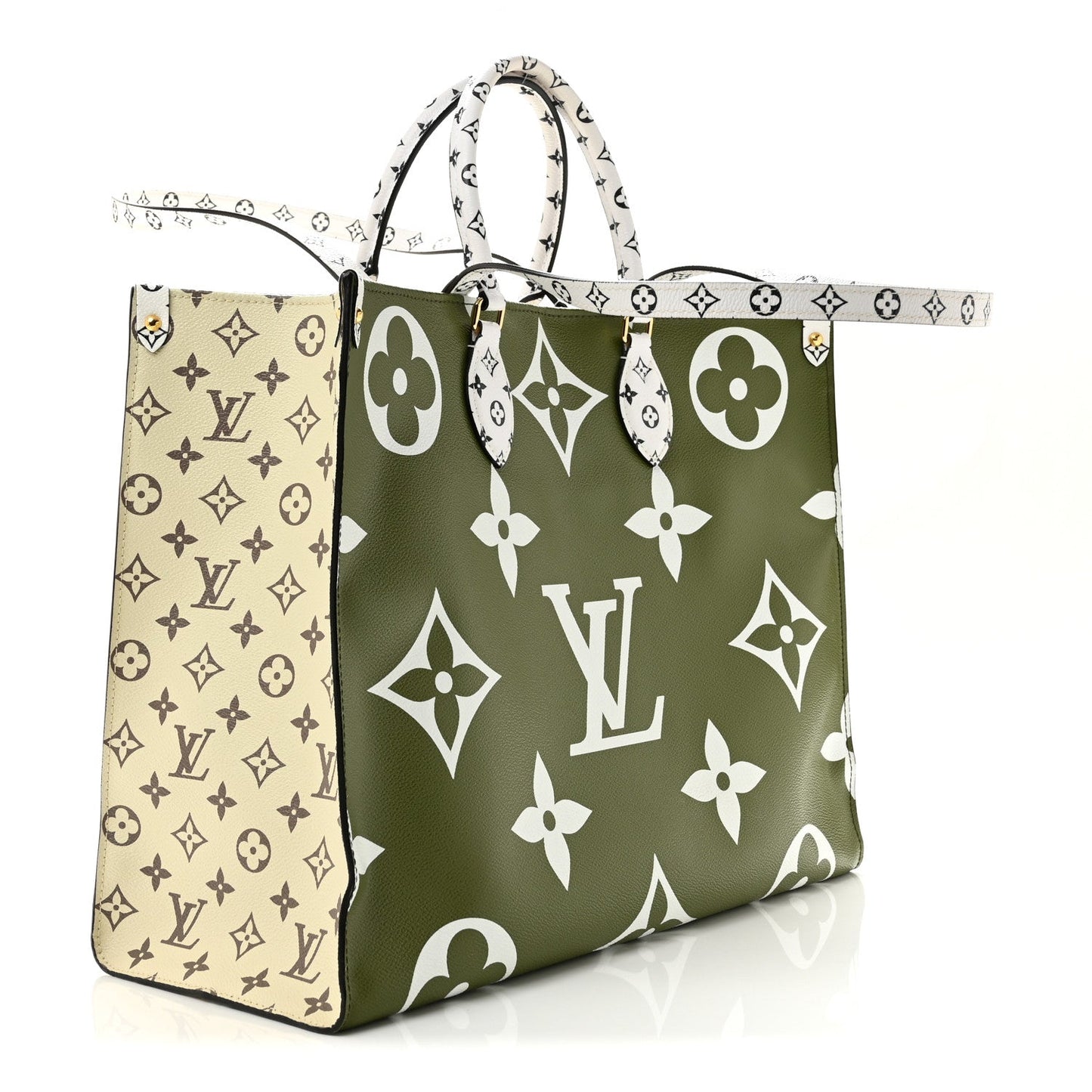 Monogram Giant Onthego GM Kaki Beige