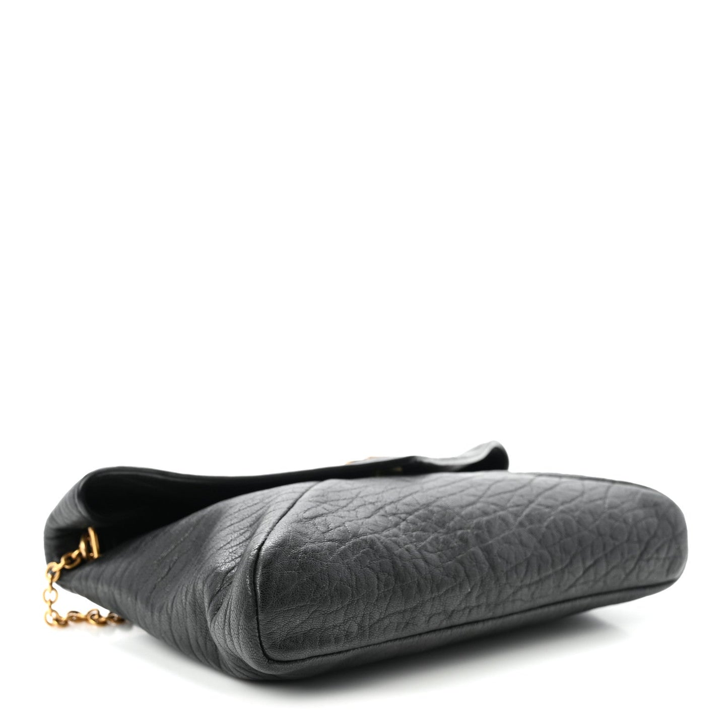 Supple Lambskin Small Cassandre Chain Pouch Black