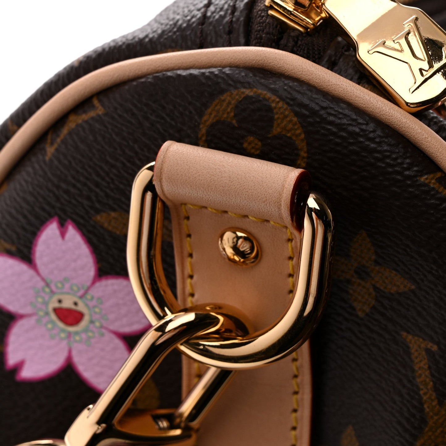 LV X TM Monogram Cherry Blossom Keepall Bandouliere 45 Sakura Brown