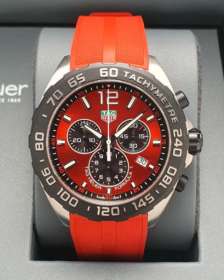Tag Heuer Formula 1 Red Dial Watch for Men - CAZ101AN.FT8055