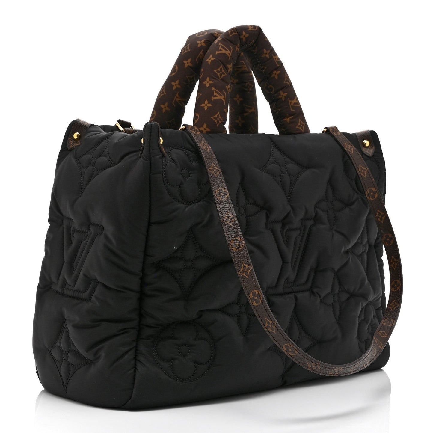 Econyl Monogram Pillow Giant Onthego MM Black