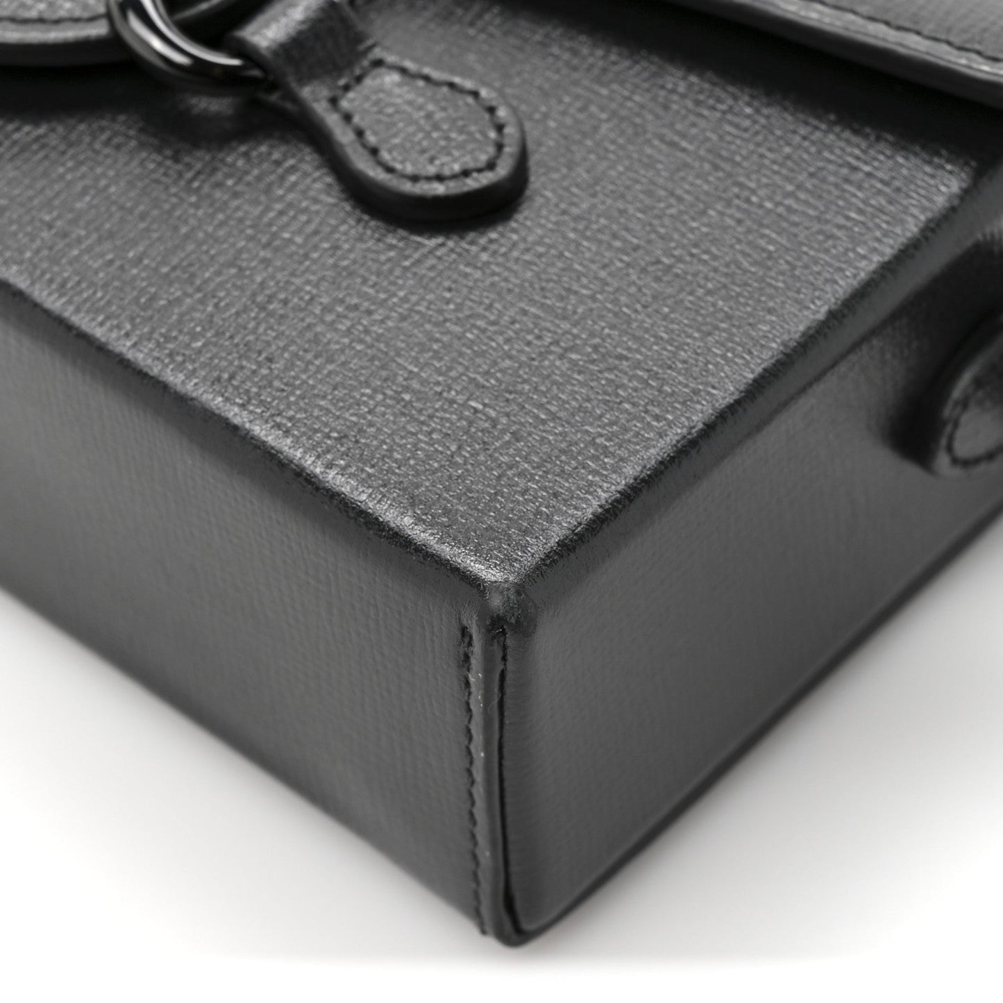 Azalea Calfskin Monochrome Mini Horsebit 1955 Shoulder Bag Black