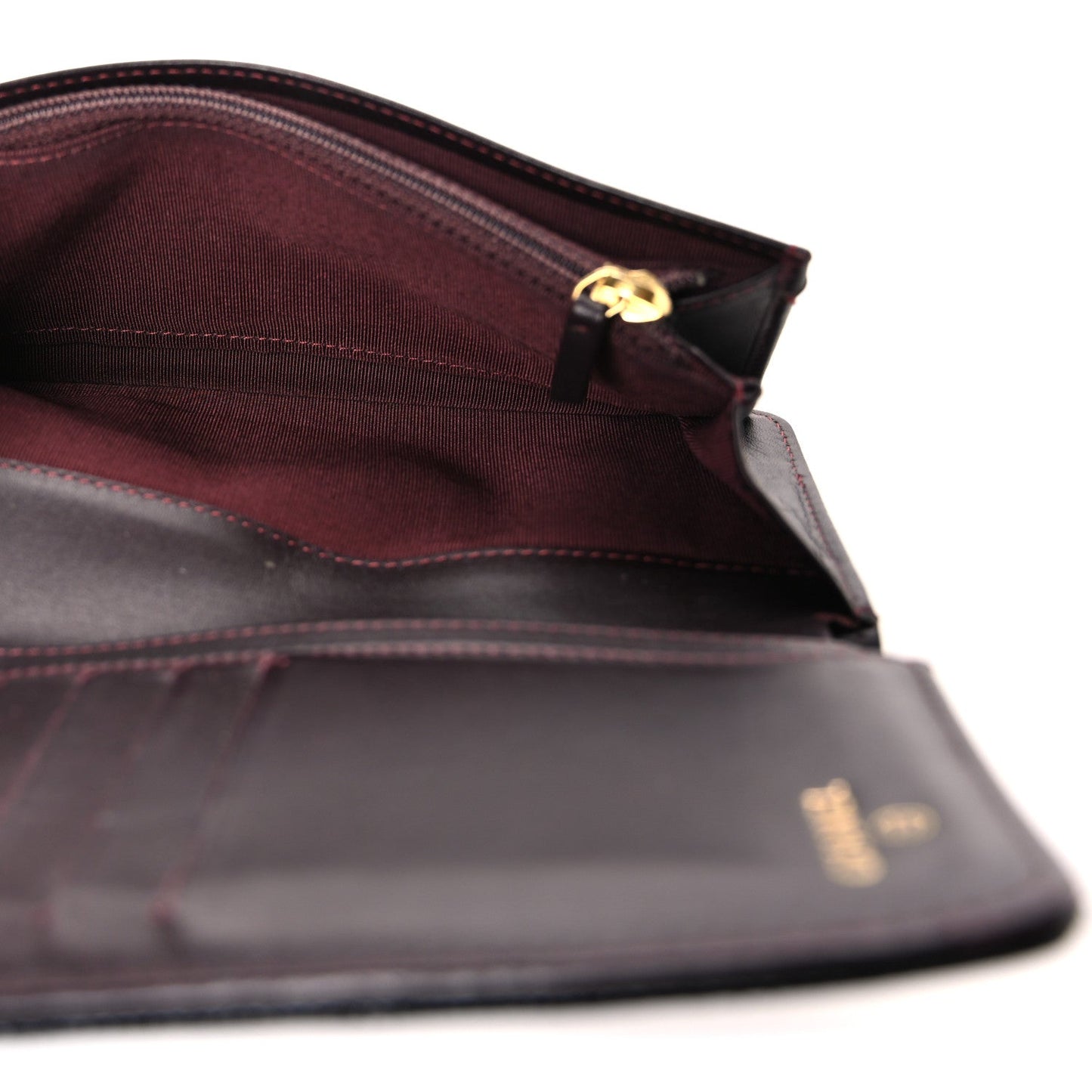 Caviar Quilted Yen Wallet Black