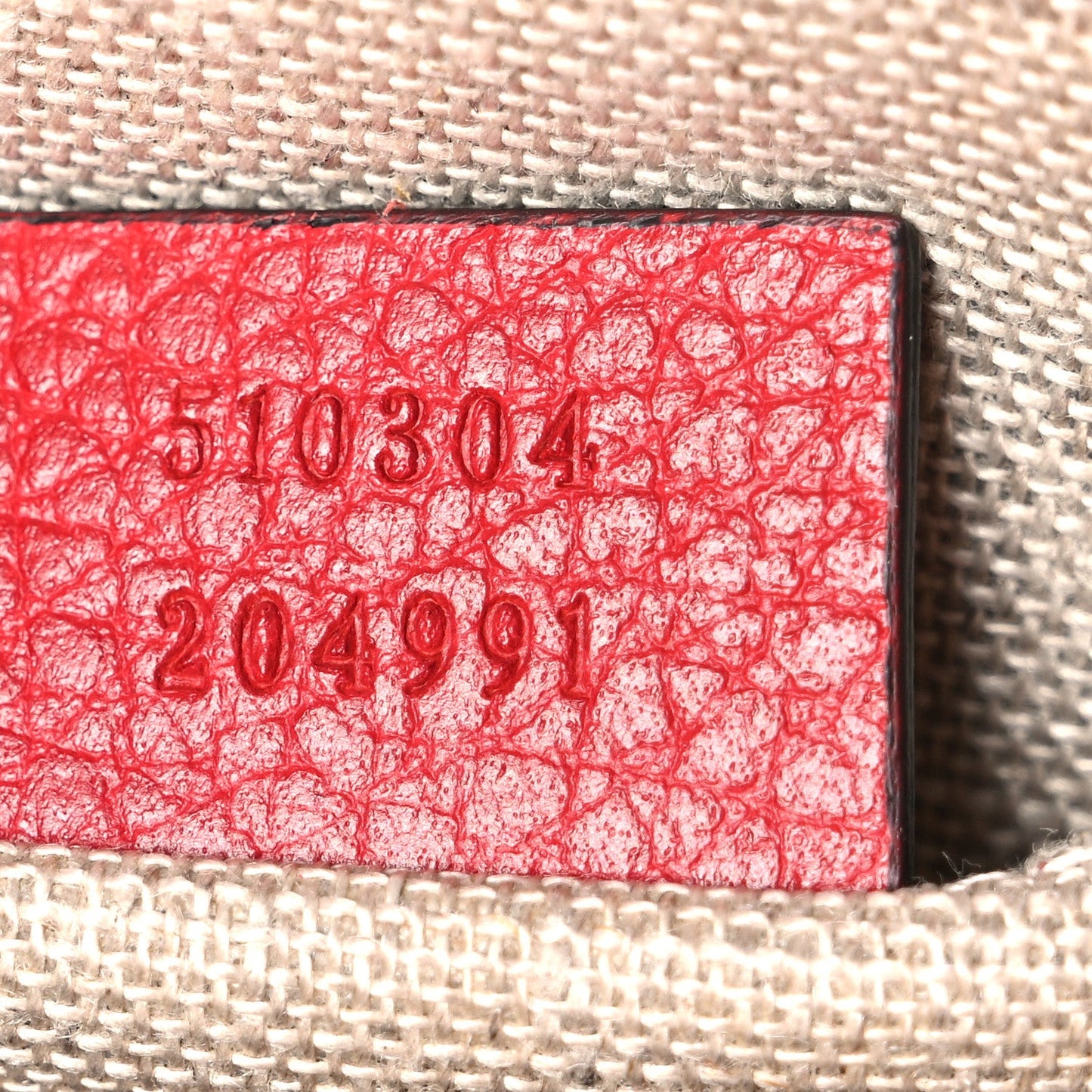 Dollar Calfskin Small Interlocking G Shoulder Bag Red