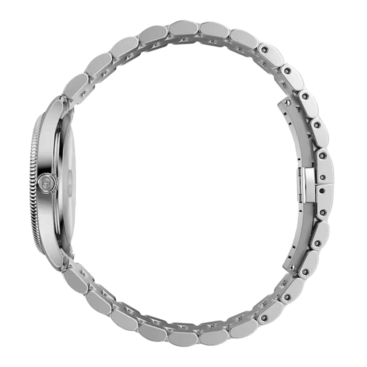Gucci G Timeless Diamonds Mother of Pearl Pink Dial Silver Steel Strap Watch for Women - YA1265062