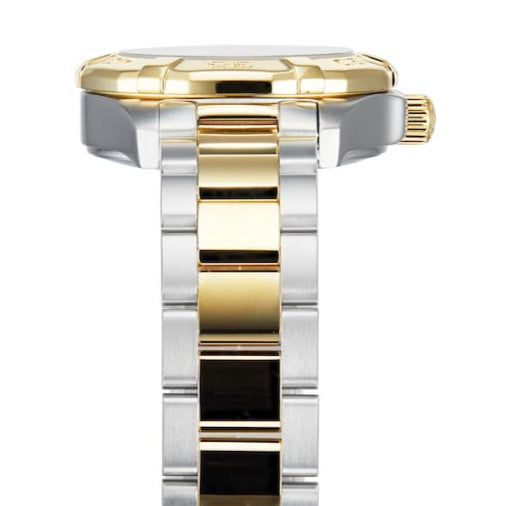 Tag Heuer Aquaracer Diamonds Mother of Pearl Dial Two Tone Steel Strap Watch for Men - WBD1422.BB0321