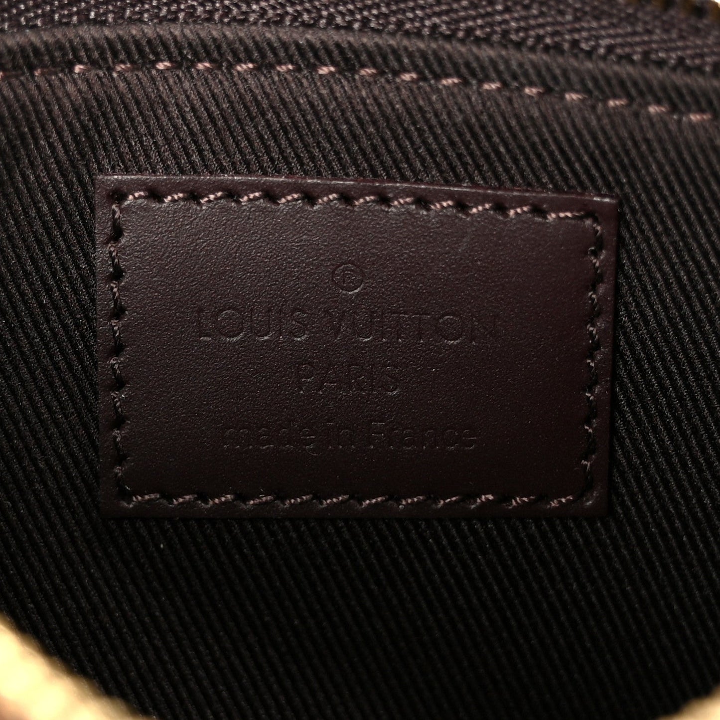 Vernis Monogram Mini Pochette Accessories Amarante