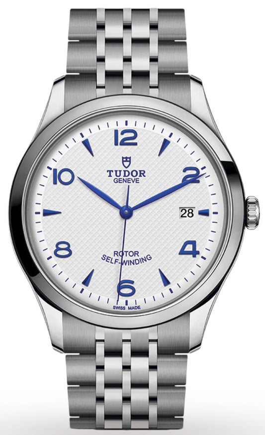 Tudor 1926 Automatic White Dial Silver Steel Strap Watch for Men - M91650-0005