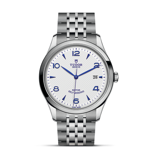 Tudor 1926 Automatic White Dial Silver Steel Strap Watch for Men - M91650-0005