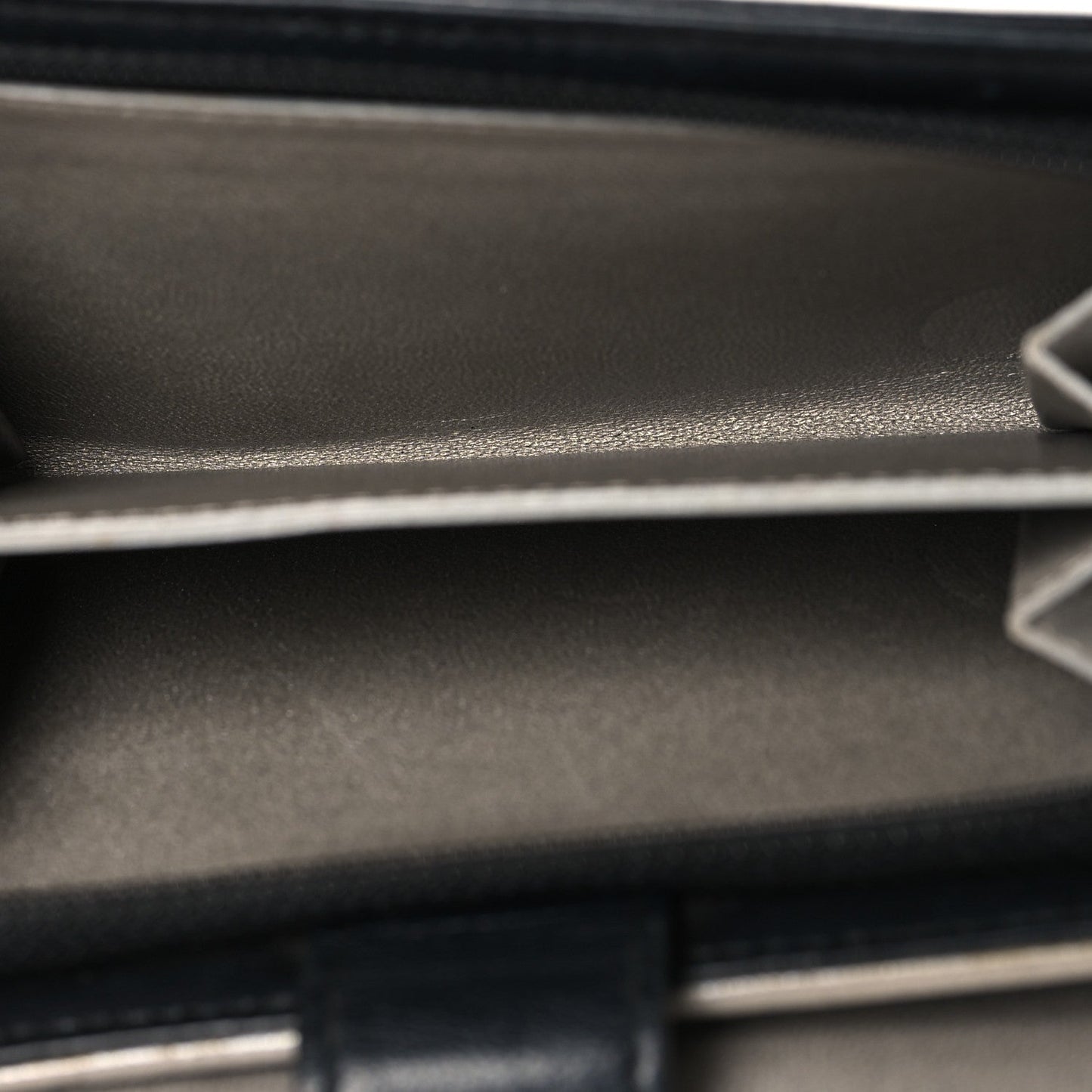 Lambskin Camellia Embossed Zipped Pocket Wallet Black