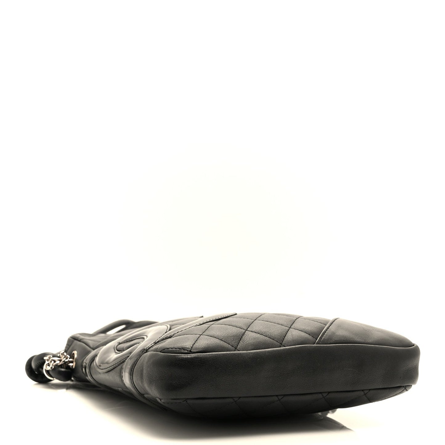 Calfskin Quilted Medium Cambon Messenger Black
