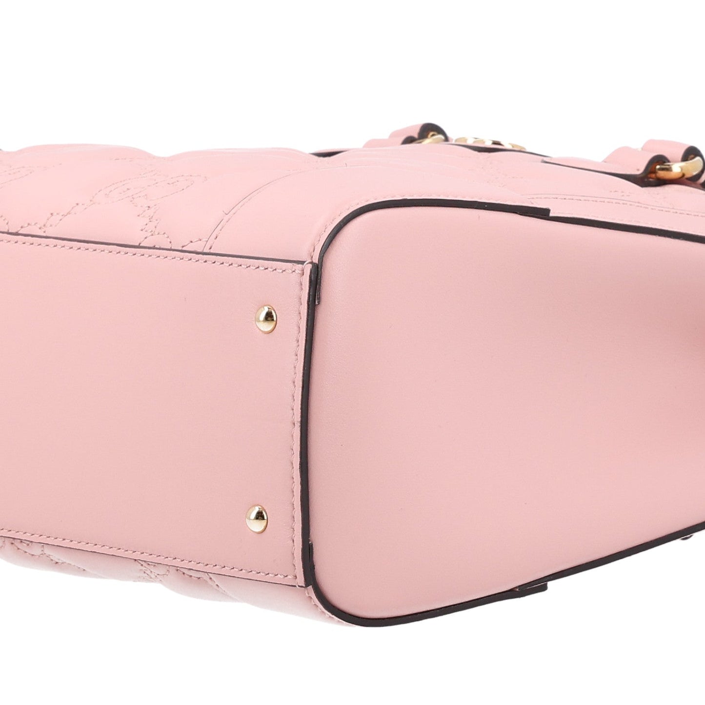 Calfskin GG Matelasse Mini Top Handle Bag Perfect Pink